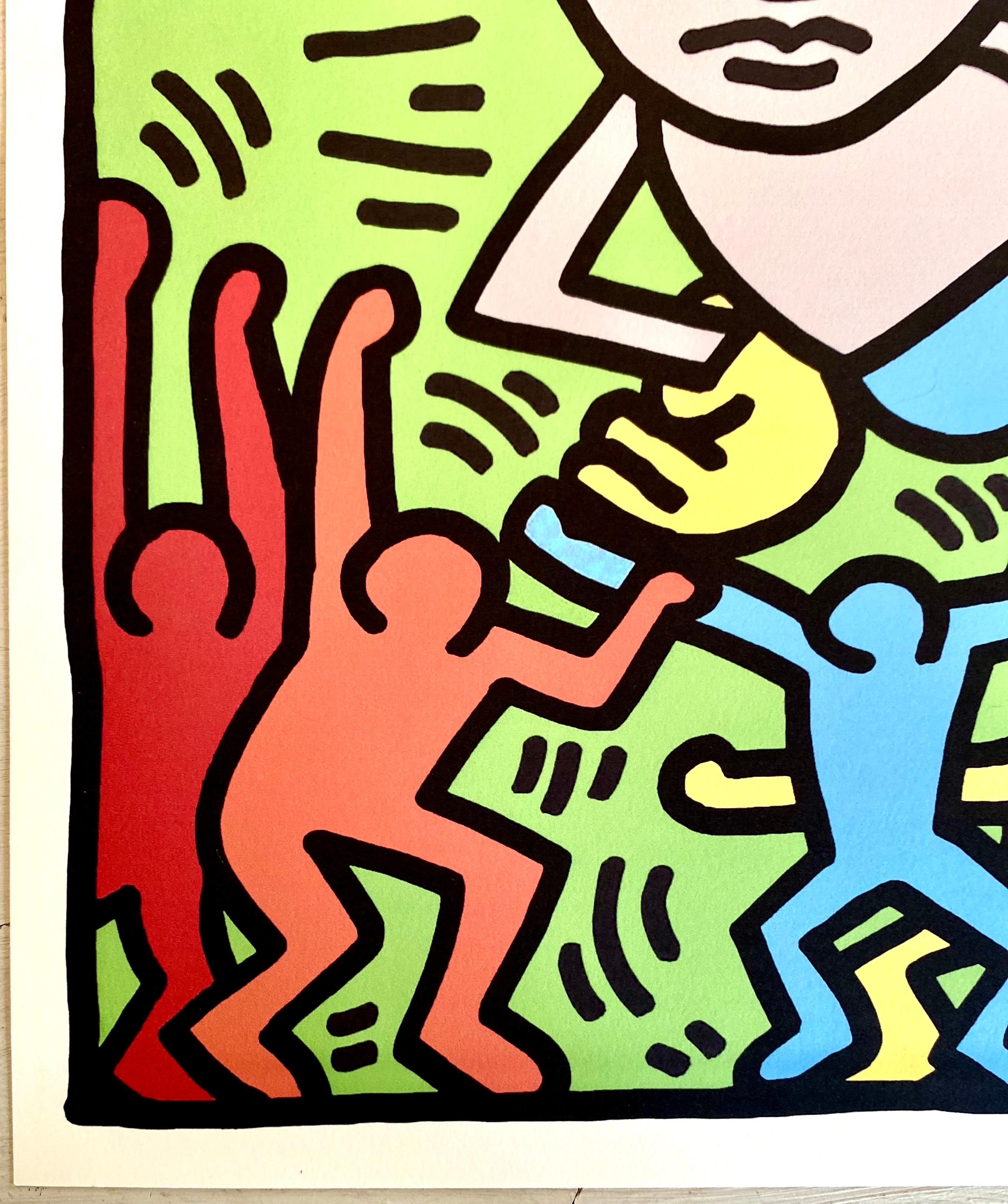 American KEITH HARING - Screenprint offset of Andy Mouse 2 signed numbered dated 1986 For Sale