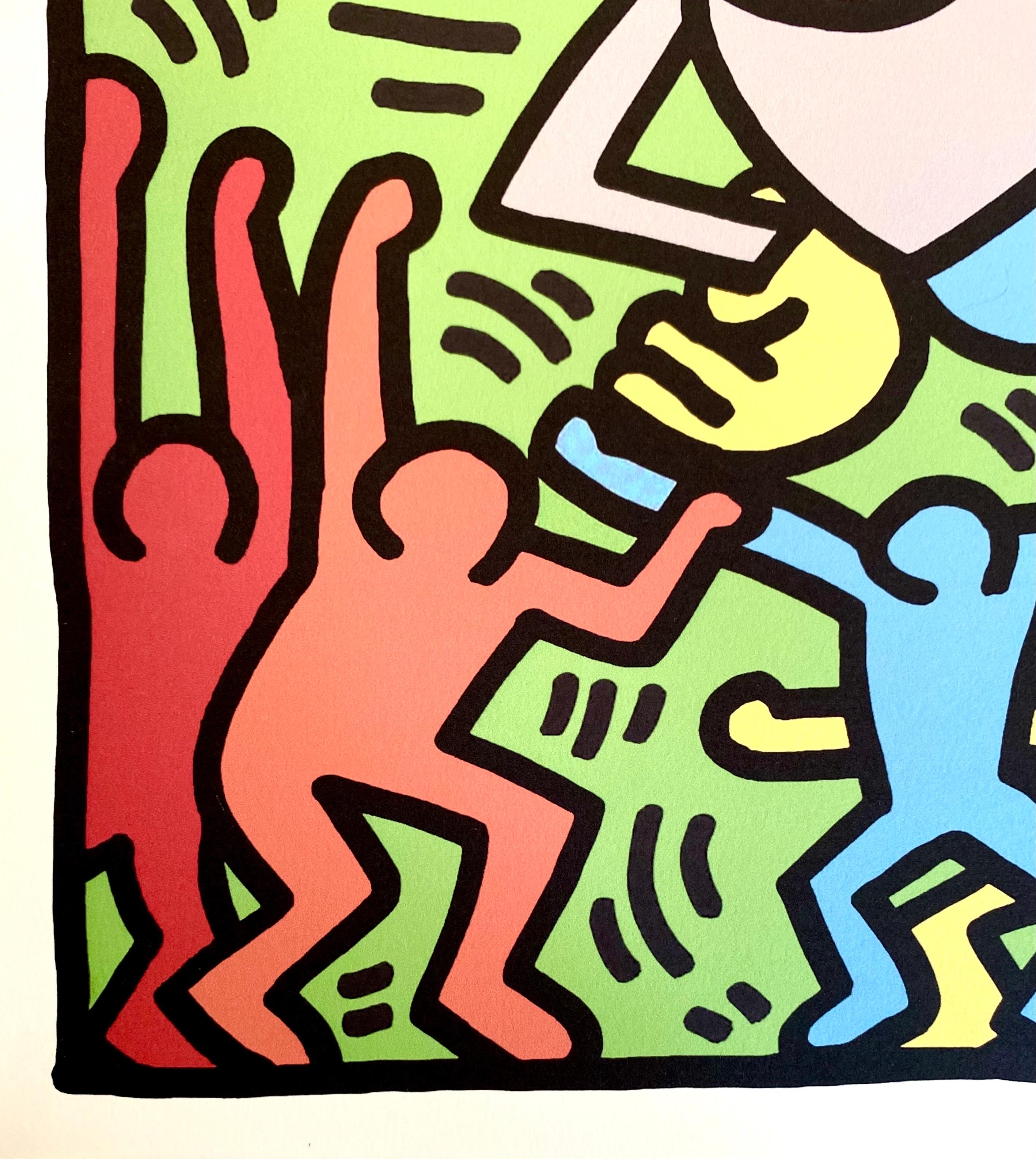 Paper KEITH HARING - Screenprint offset of Andy Mouse 2 signed numbered dated 1986 For Sale