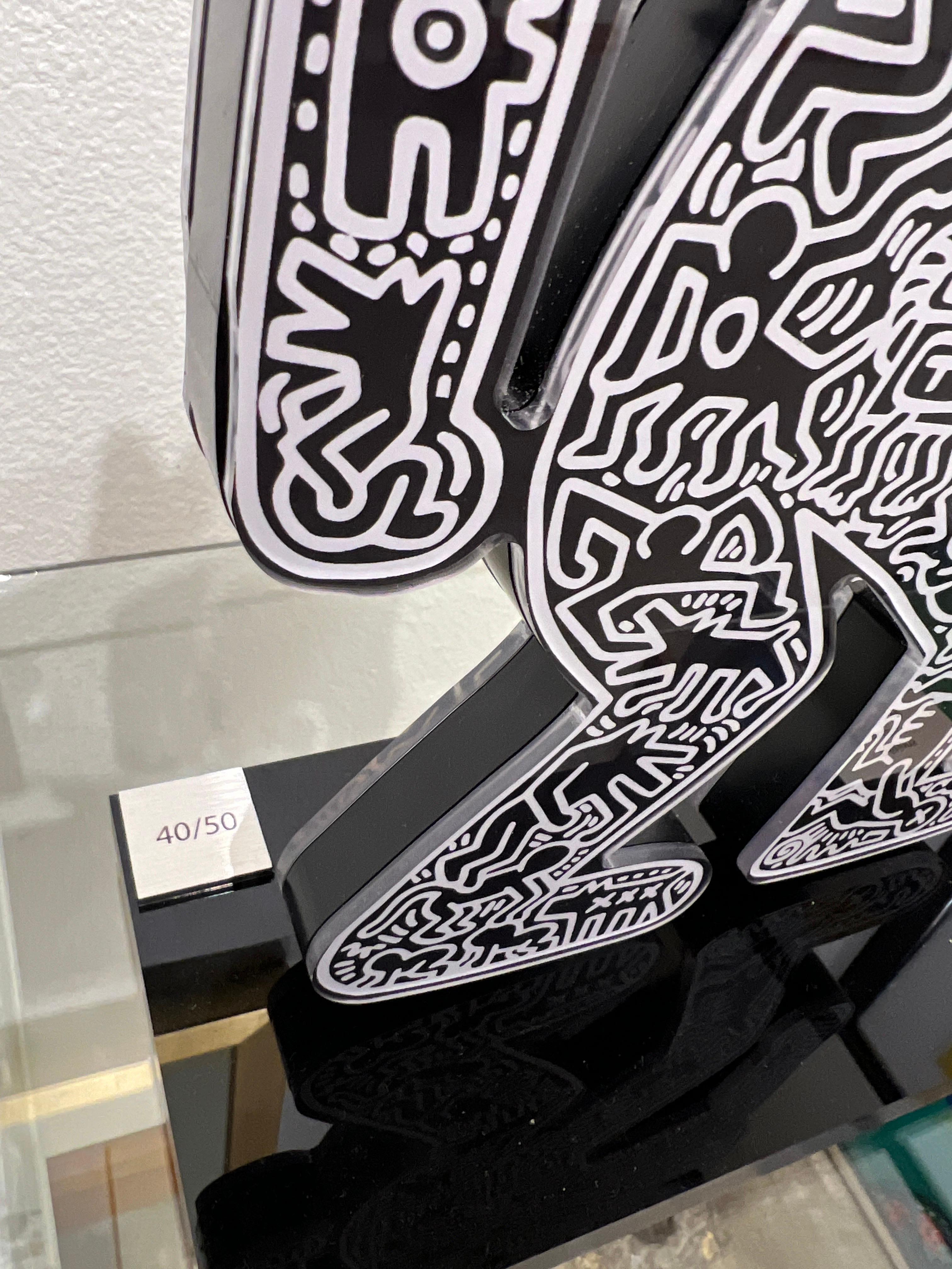 Bellender Hund, Zeitgenössischer Künstler Keith Haring. im Angebot 1