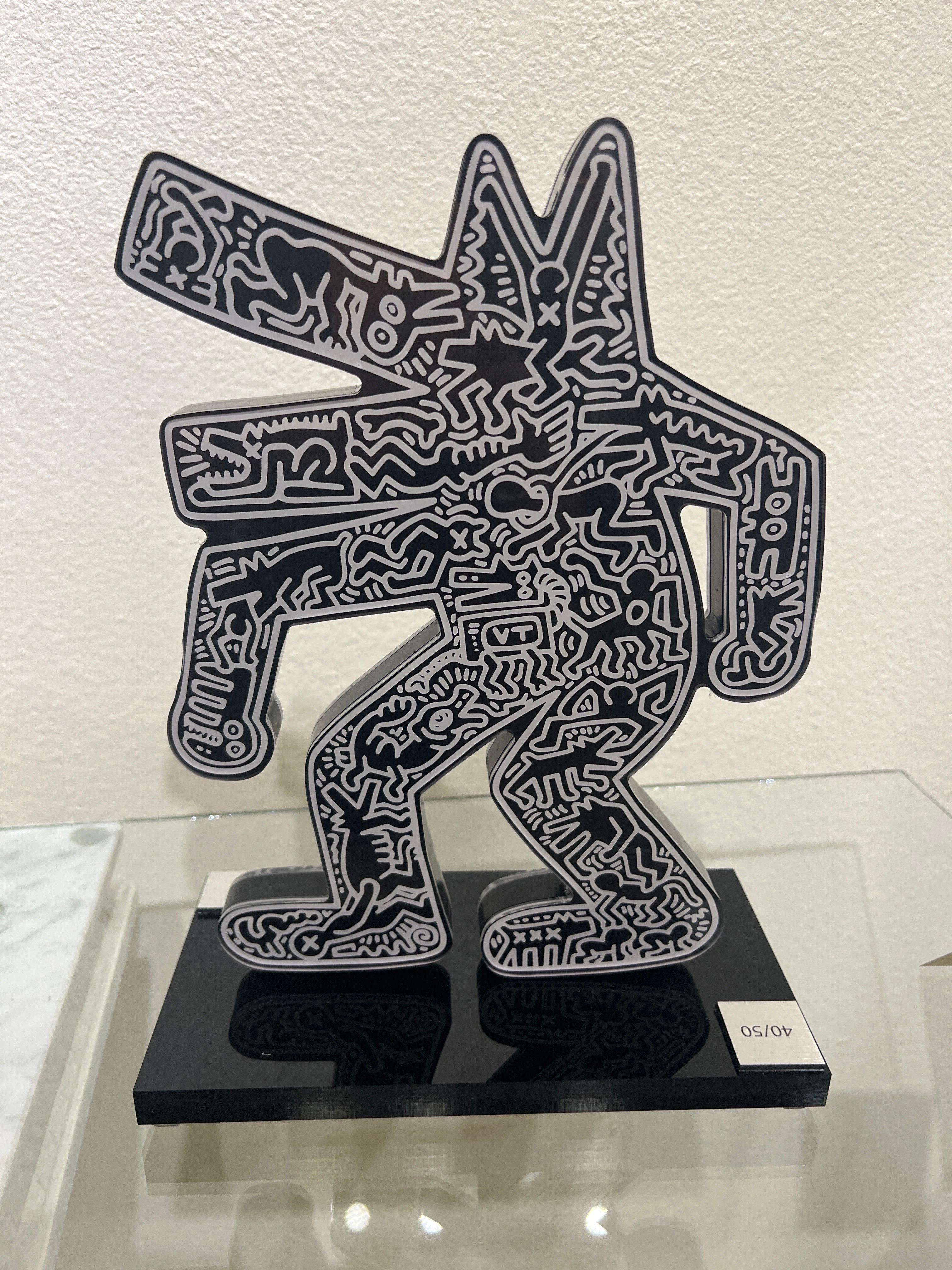 Bellender Hund, Zeitgenössischer Künstler Keith Haring. im Angebot 3