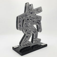 Bellender Hund, Zeitgenössischer Künstler Keith Haring.