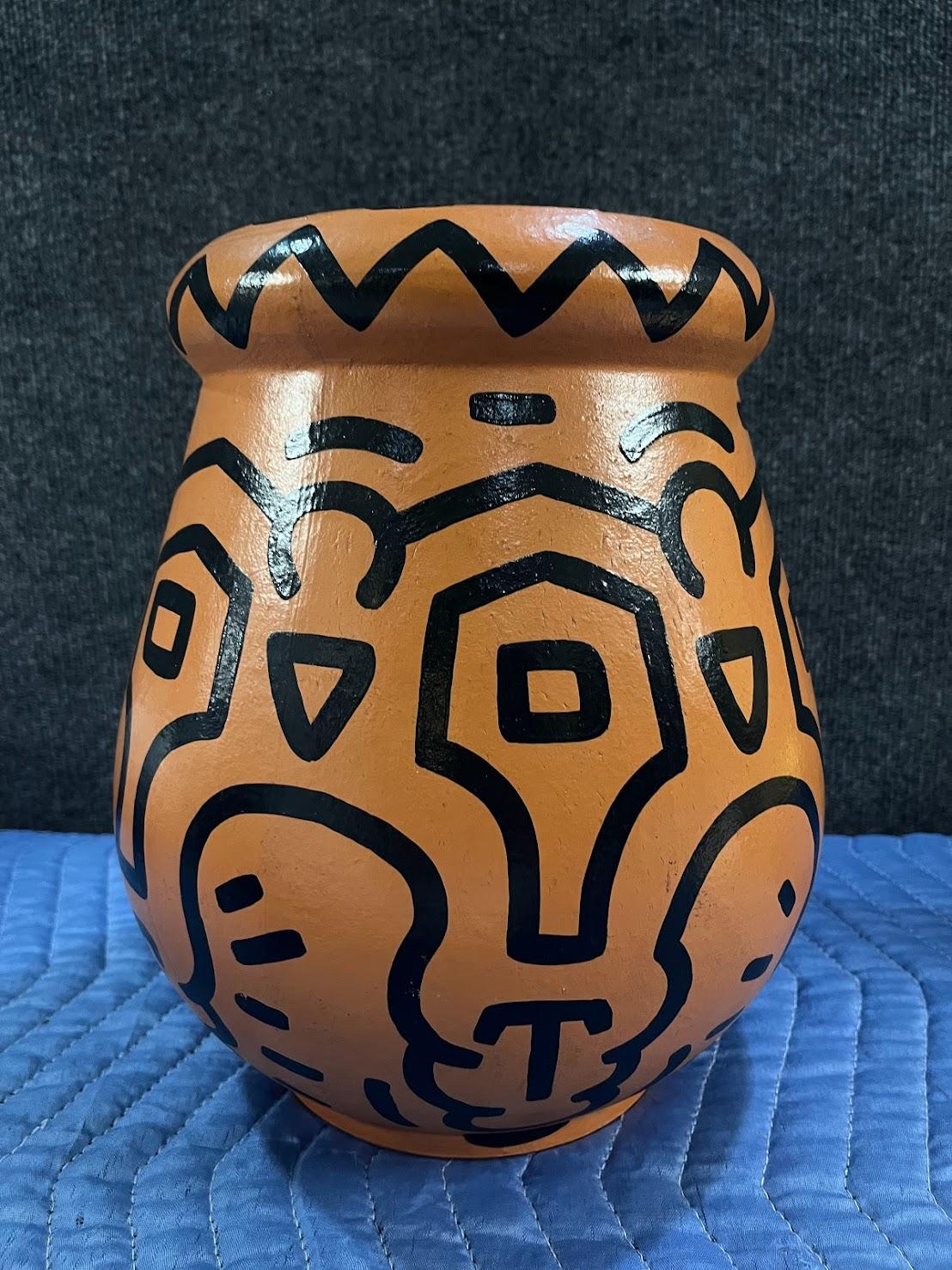 Keith Haring: Vase „Ohne Titel“ 1989 im Angebot 1