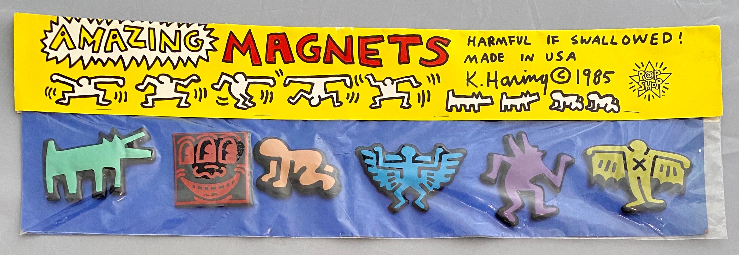 Original Keith Haring Pop Shop magnets (unopened set of 6) 1