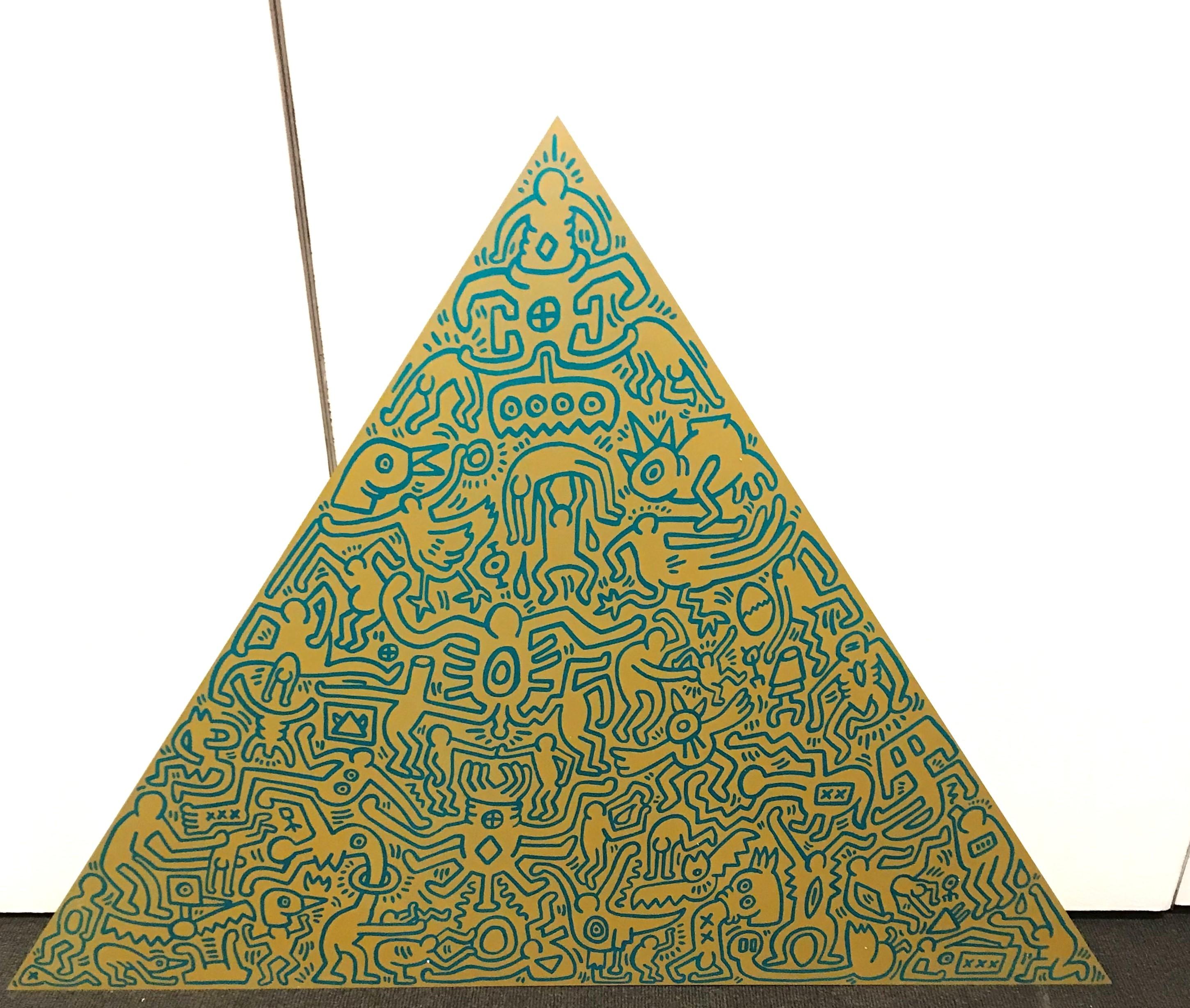 Pyramid - Sculpture by Keith Haring