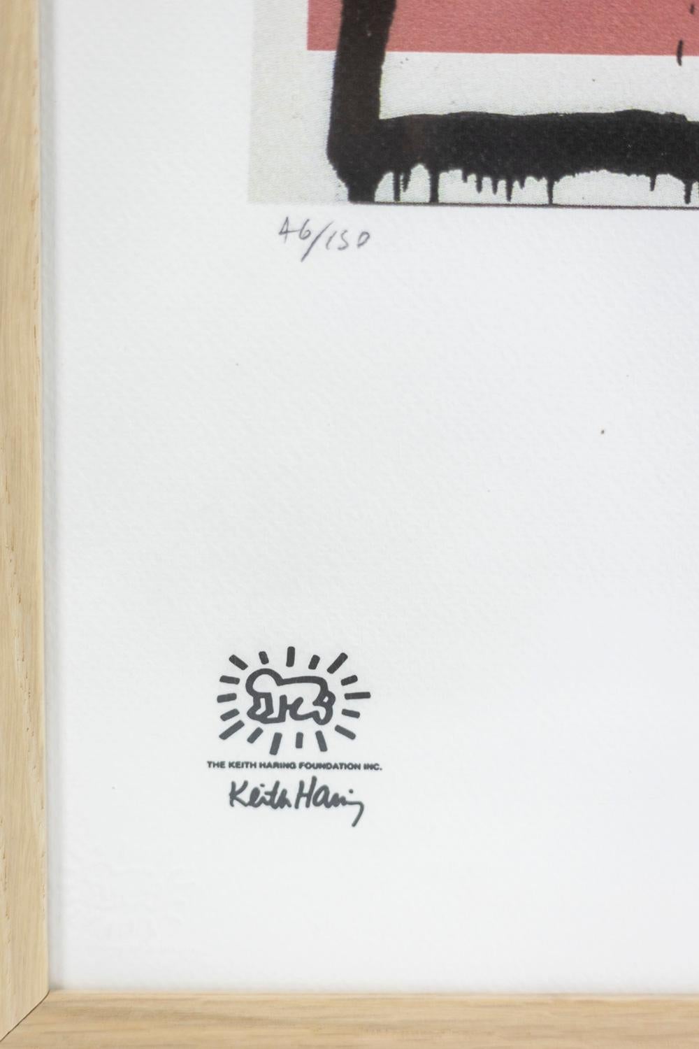 Soie Keith Haring, sérigraphie de soie, années 1990 en vente