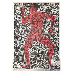 Affiche d'origine de l'exposition de 1983 signée Keith Haring