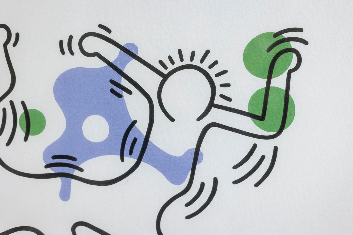 Keith Haring, Silkscreen, 1990s In Excellent Condition For Sale In Saint-Ouen, FR