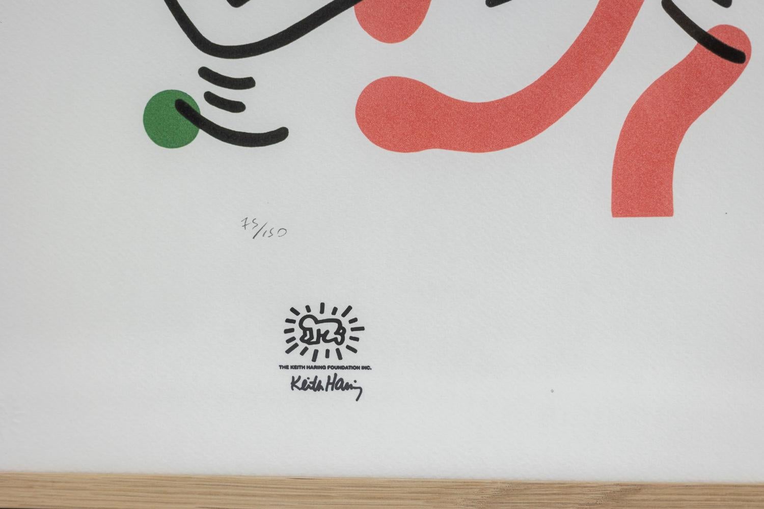 Keith Haring, Silkscreen, 1990s For Sale 2