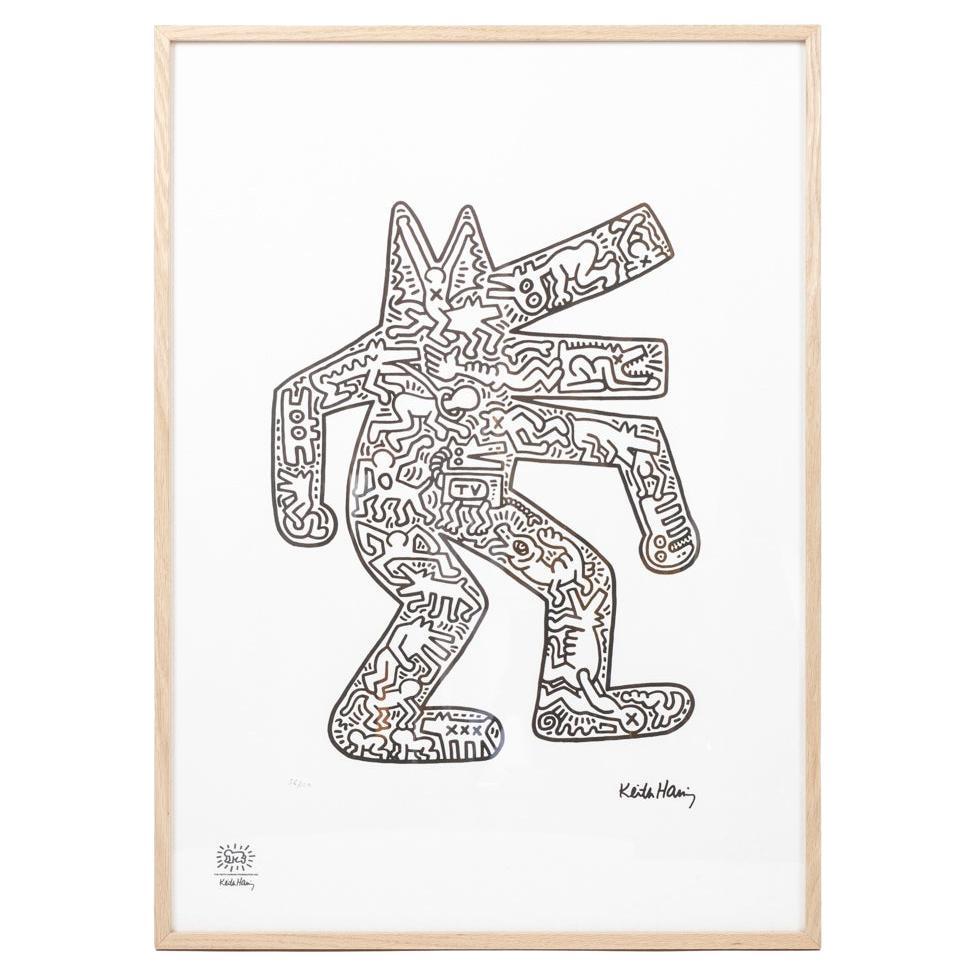 Keith Haring, sérigraphie de soie, années 1990 en vente