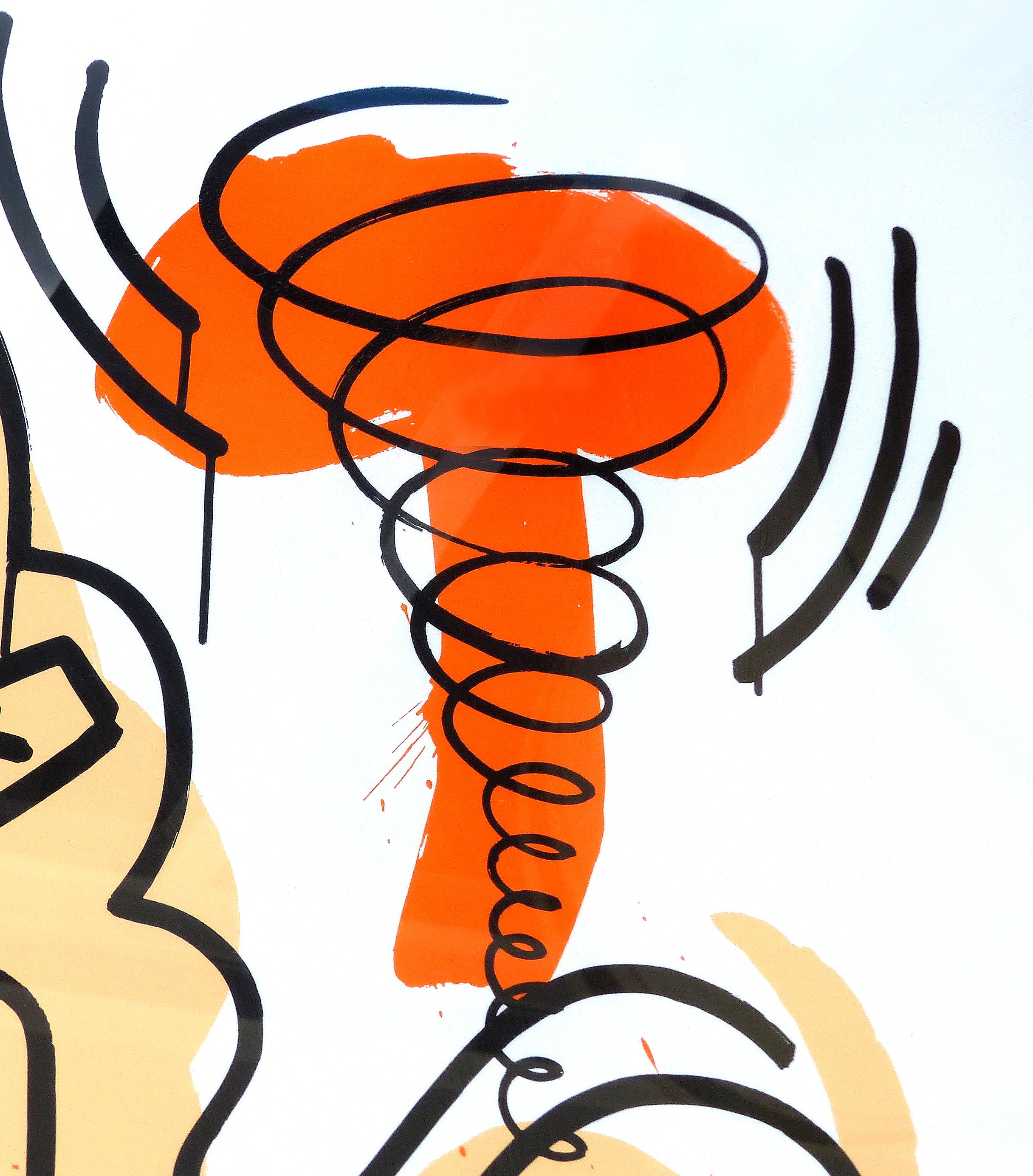 Canvas Keith Haring Silkscreen Print 