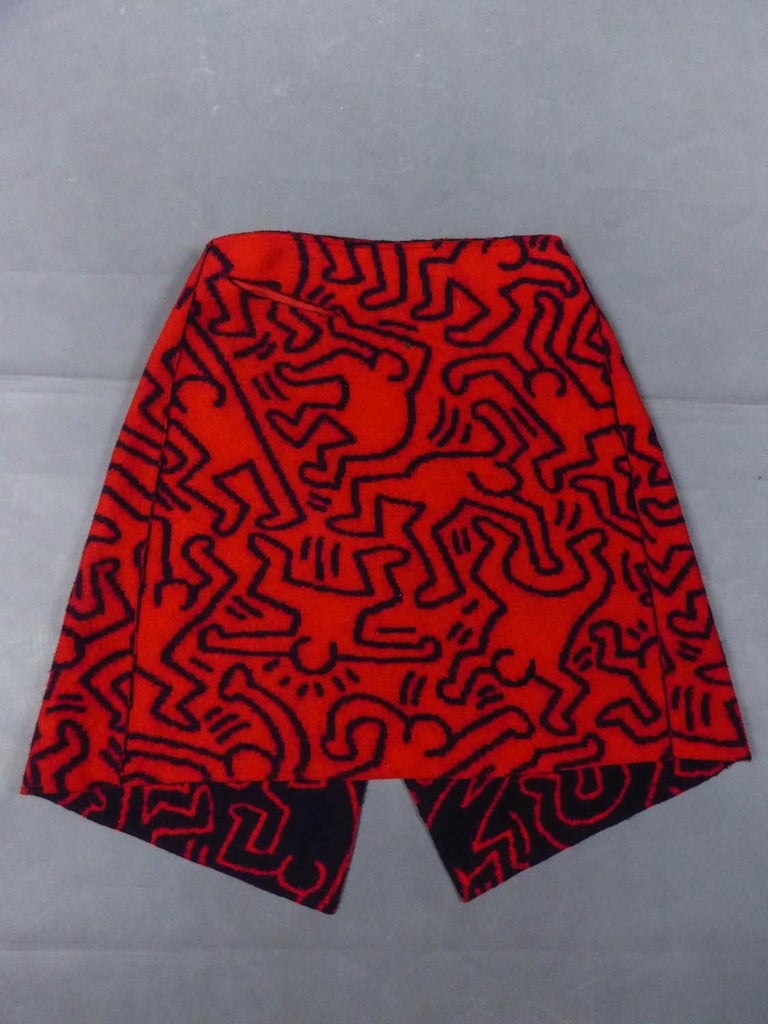 Keith Haring Skirt by Jean-Charles de Castelbajac Circa 1990/2000 In Excellent Condition For Sale In Toulon, FR