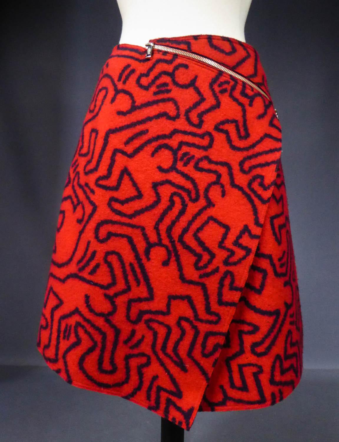 Keith Haring Skirt by Jean-Charles de Castelbajac Circa 1990/2000 In Excellent Condition In Toulon, FR
