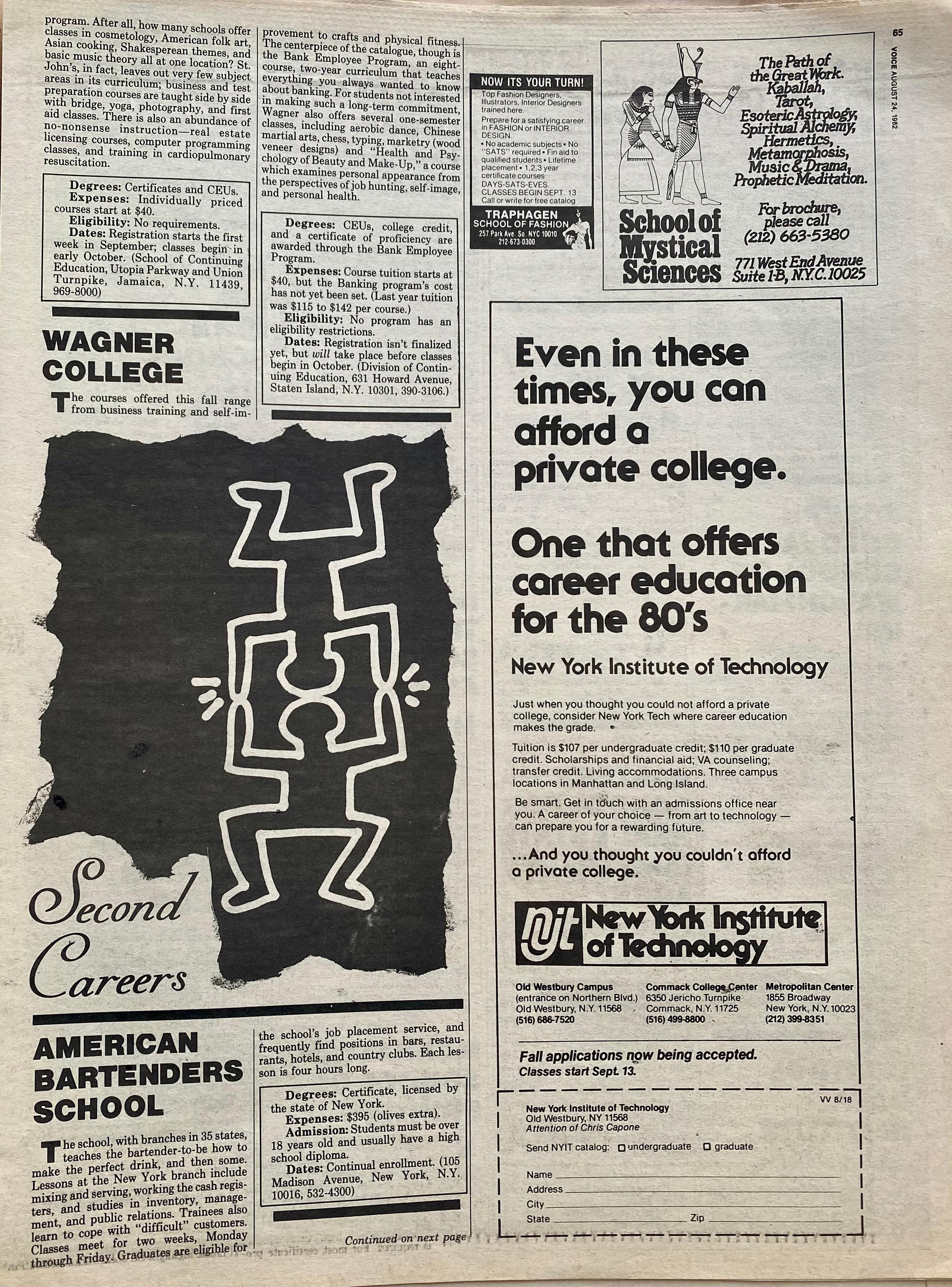 Keith Haring The Village Voice, 1982 1