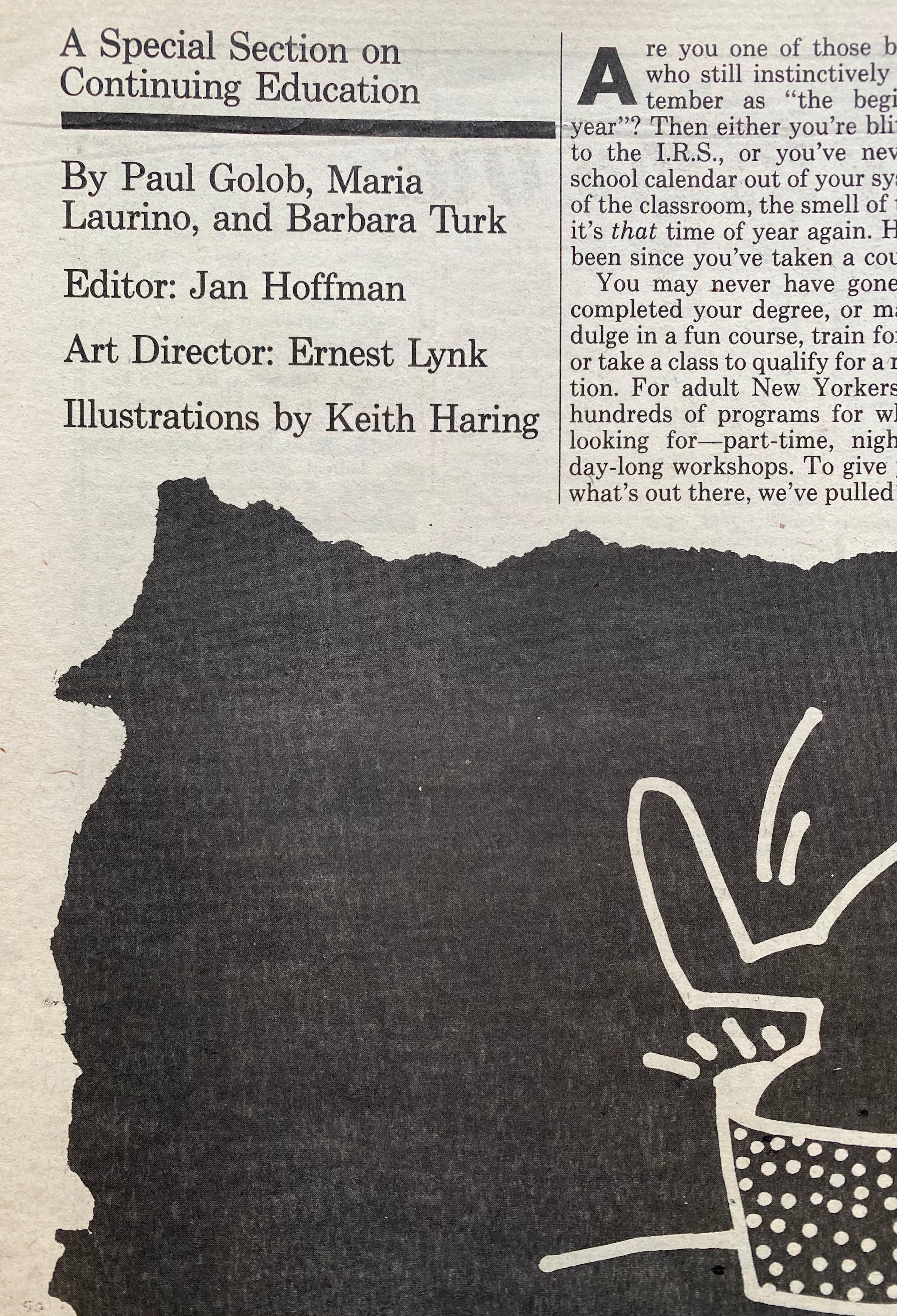 Keith Haring The Village Voice, 1982 2