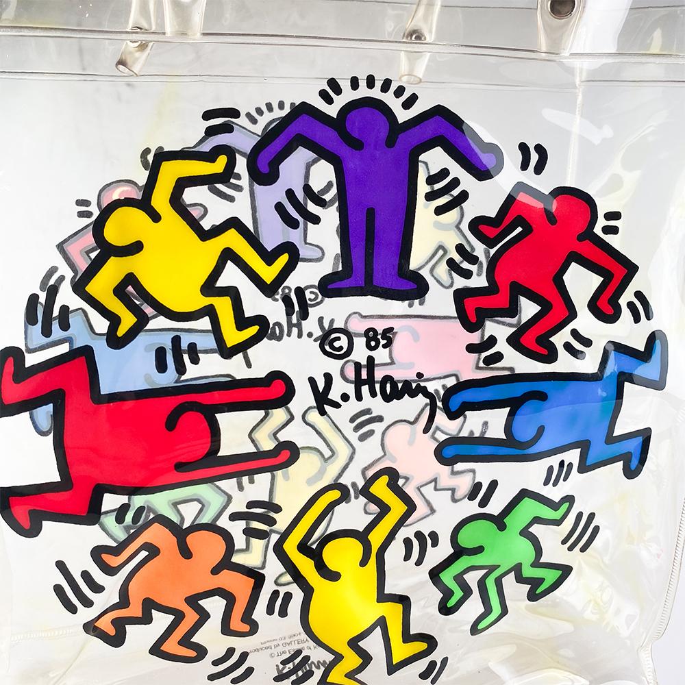 Moderne Keith Haring - Sac transparent, 1986 en vente