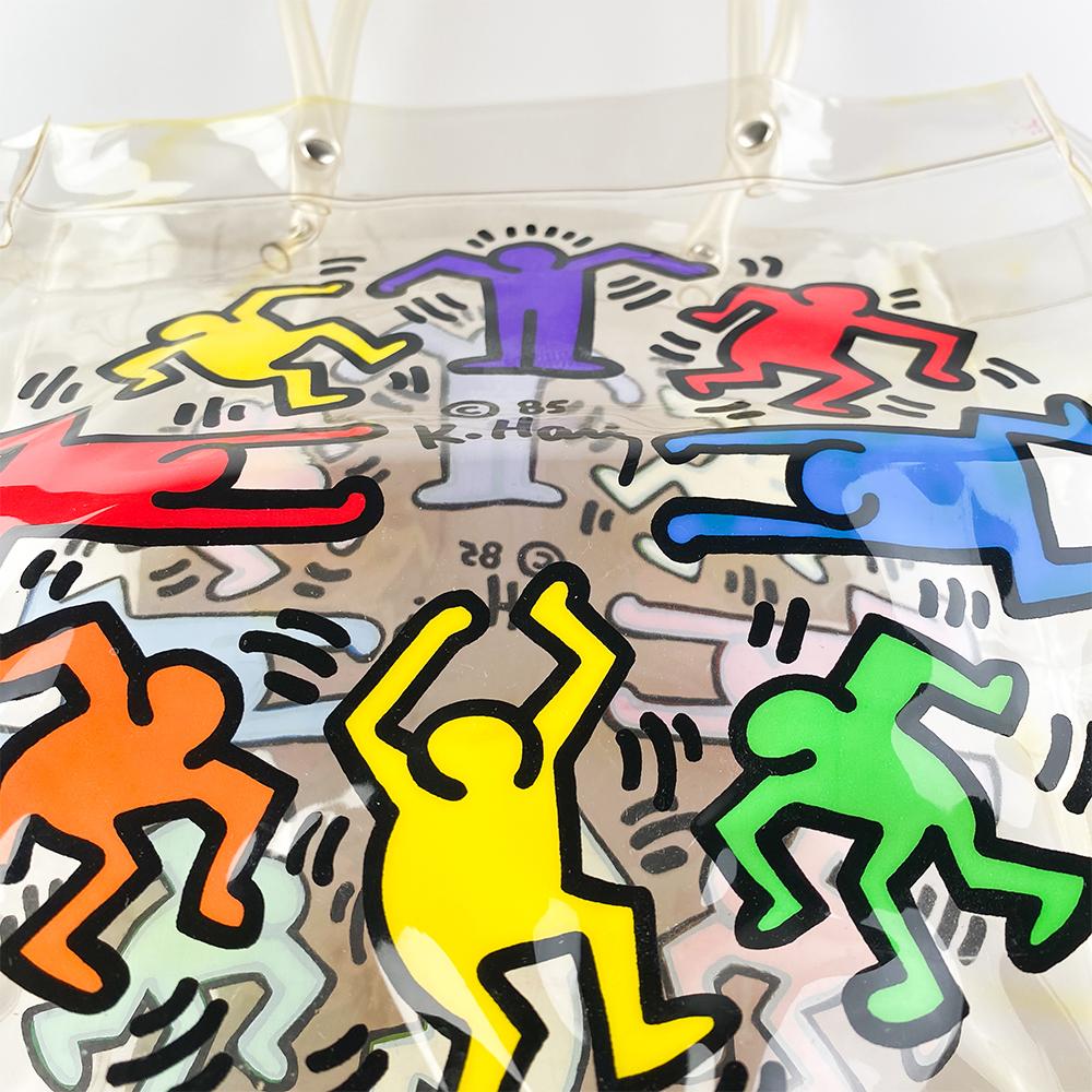 Transparente Tasche von Keith Haring, 1986 (Moderne) im Angebot