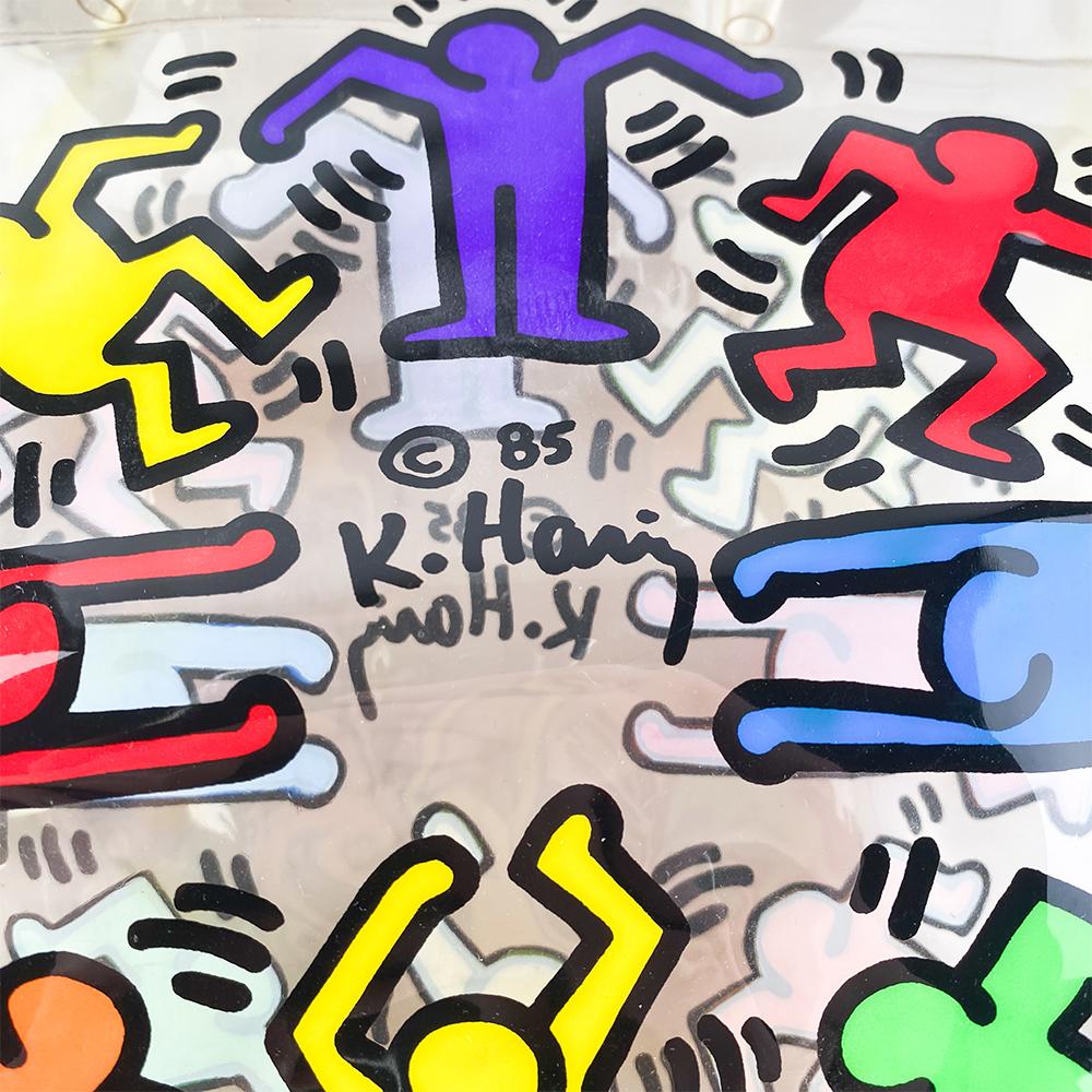 Transparente Tasche von Keith Haring, 1986 (amerikanisch) im Angebot
