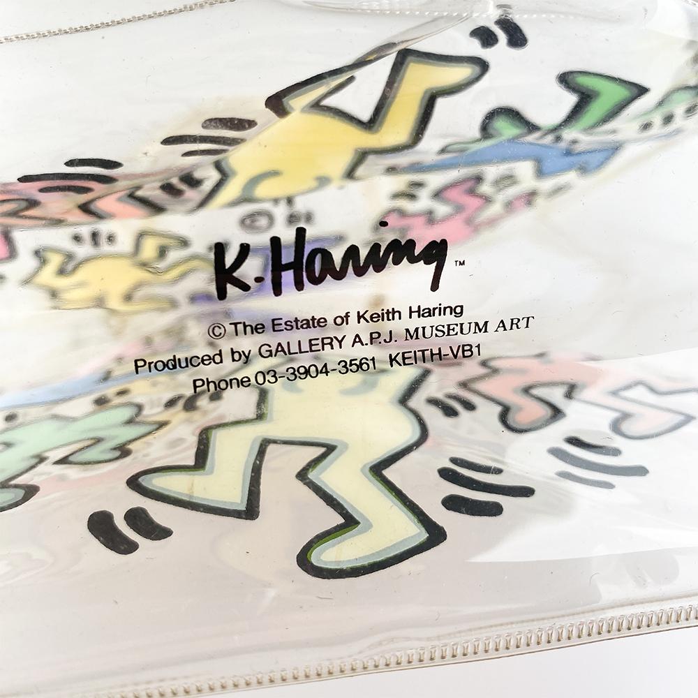 Modern Keith Haring Transparent Bag, 1986 For Sale