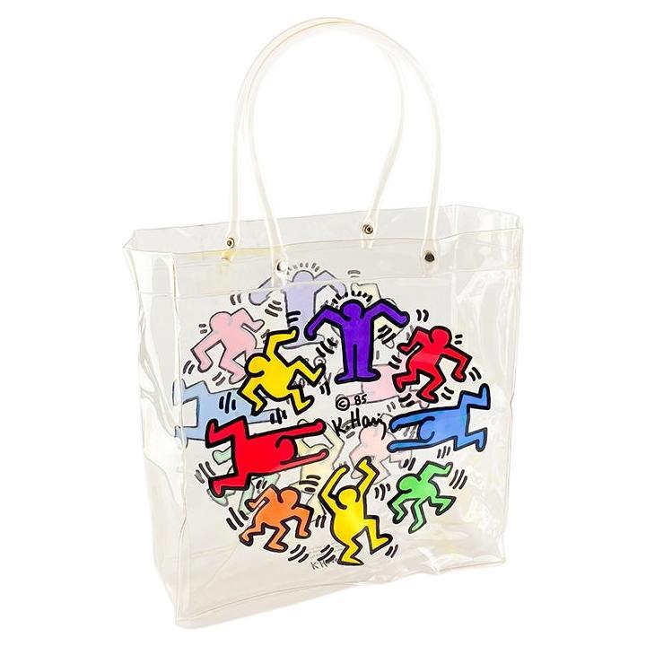 Transparente Tasche von Keith Haring, 1986 im Angebot