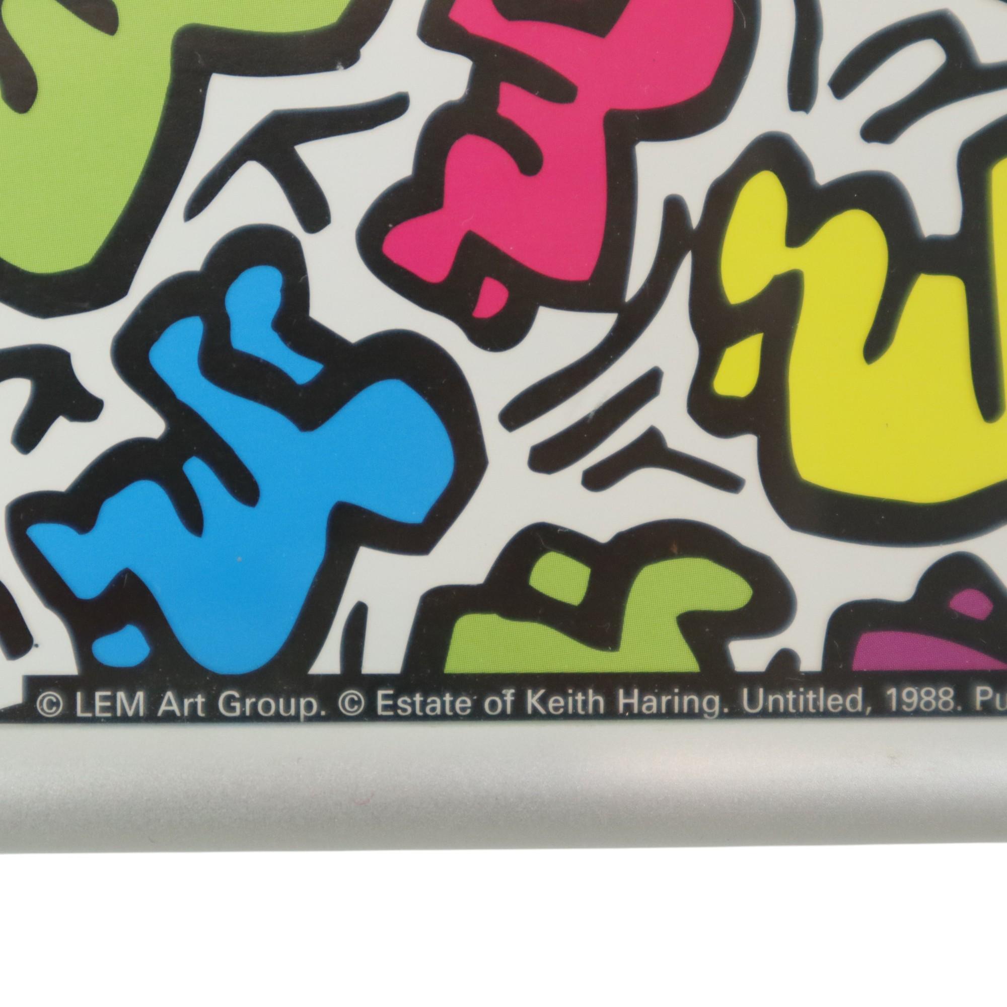 Metallo Keith Haring Senza titolo 1988 LEM Art Group Italy Babies Stampa offset con cornice in vendita