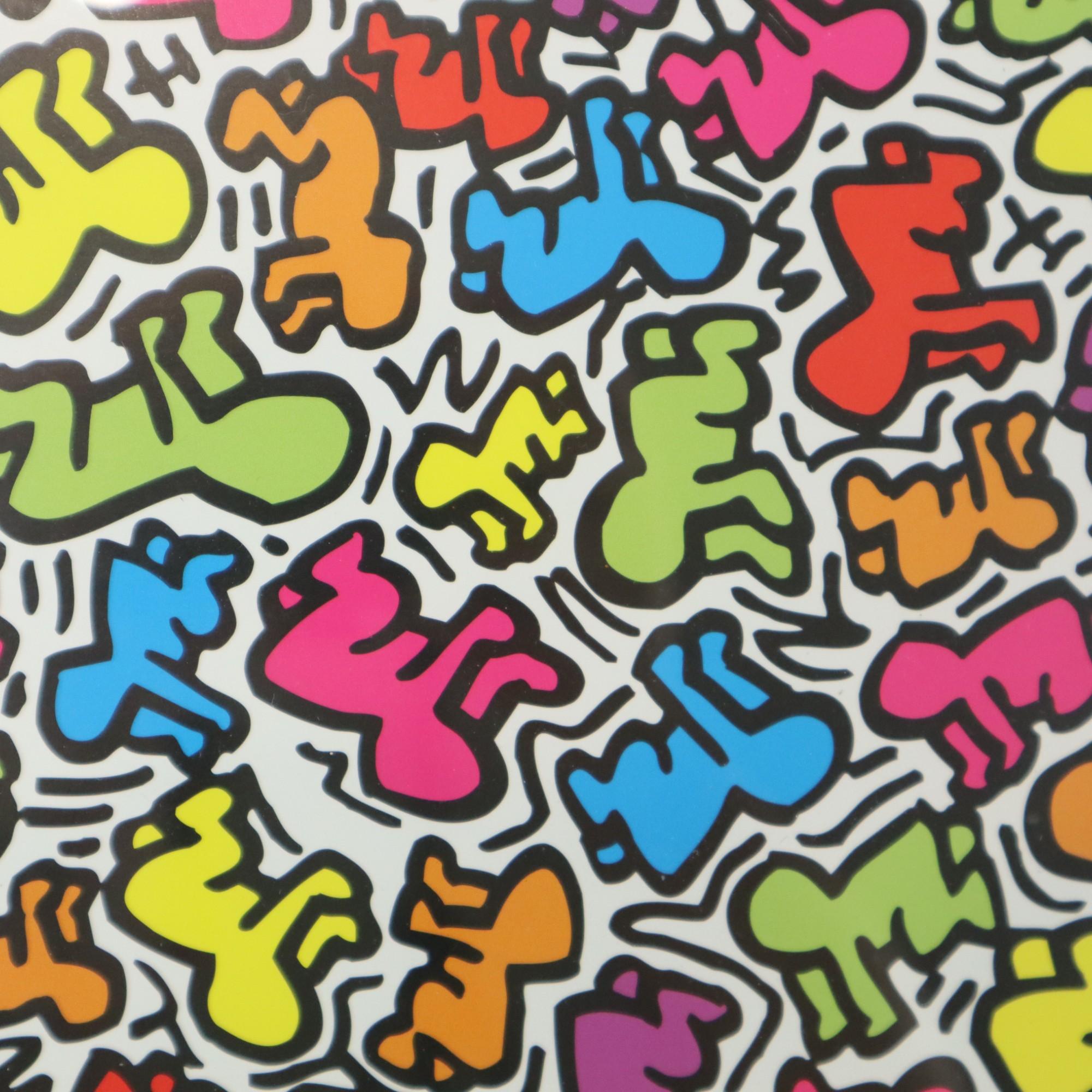 Keith Haring Senza titolo 1988 LEM Art Group Italy Babies Stampa offset con cornice in vendita 3