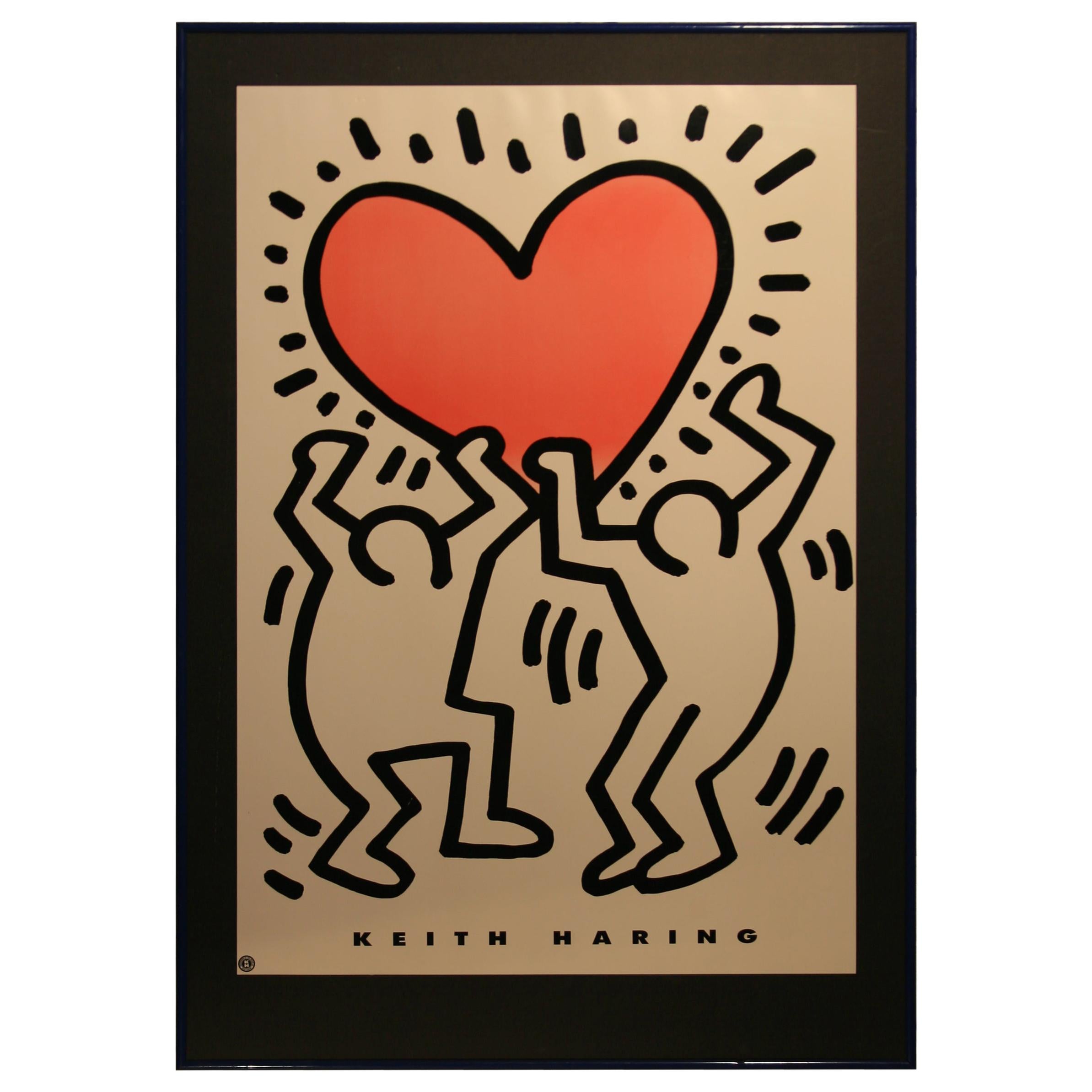 Keith Haring Untitled 'Be Mine' 1993 Modern Art Poster For Sale