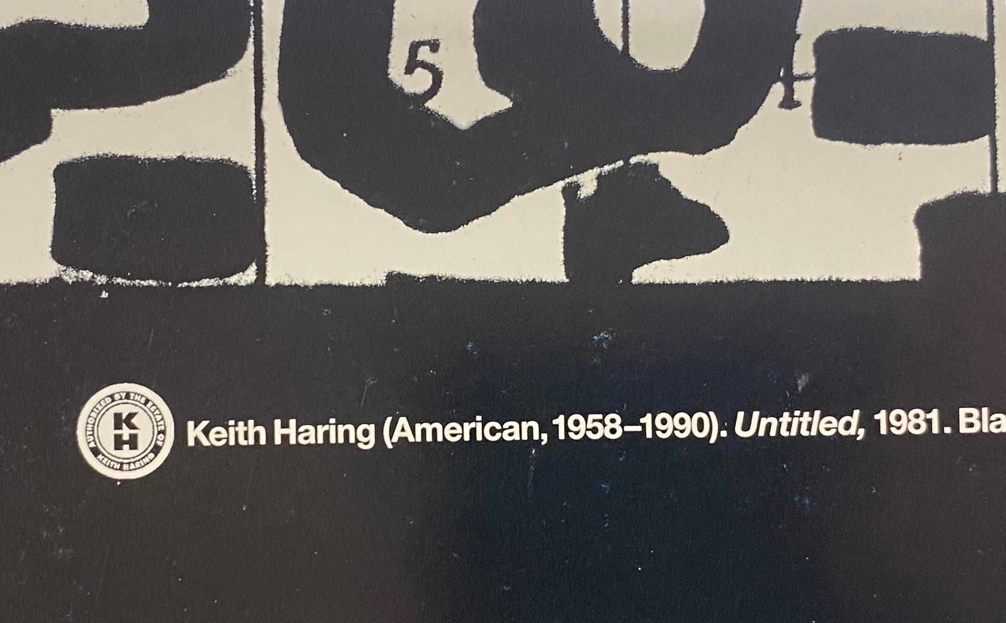 Vintage NYC Pop Shop te Neues Art Lithographie-Poster Pyramide von Keith Haring, Vintage, NYC Pop Shop te, 1996 im Angebot 5