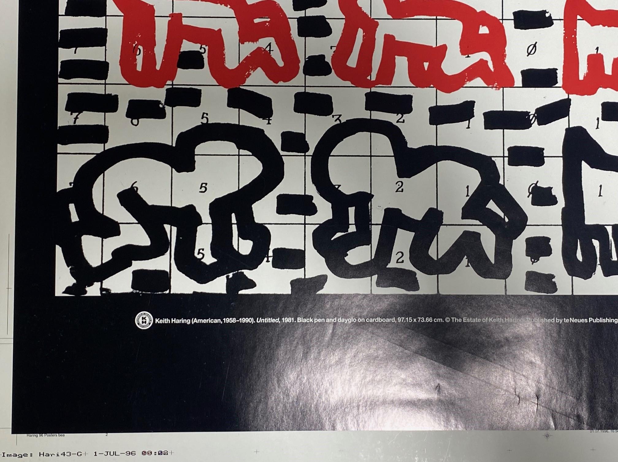 Américain Affiche lithographique Pop Shop te Neues de Keith Haring, 1996 en vente