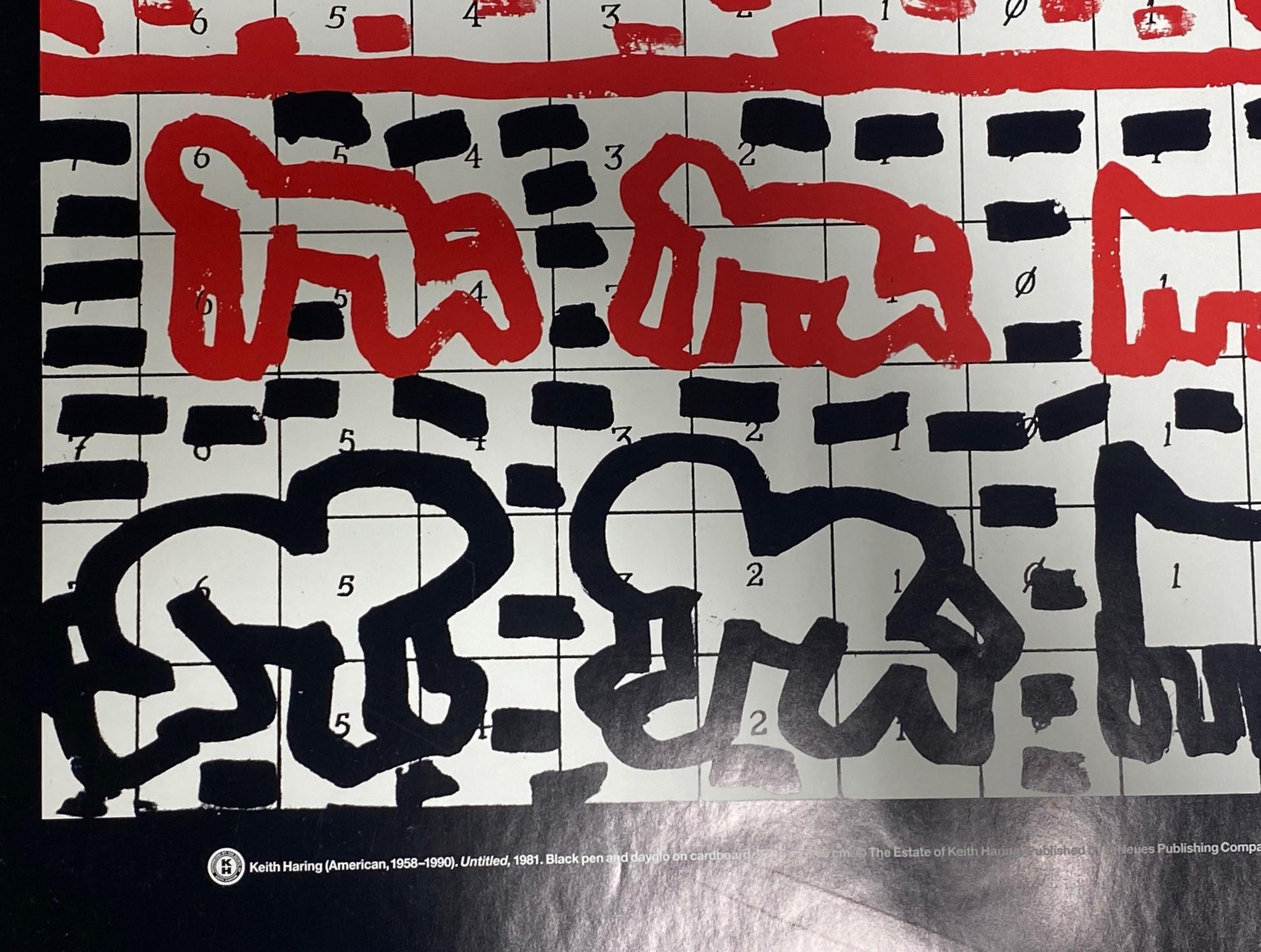 Vintage NYC Pop Shop te Neues Art Lithographie-Poster Pyramide von Keith Haring, Vintage, NYC Pop Shop te, 1996 (Ende des 20. Jahrhunderts) im Angebot