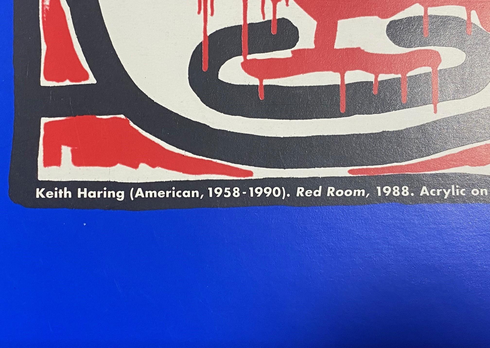 Affiche lithographique Pop Shop te Neues de Keith Haring, NYC, Red Room, 1993 en vente 1