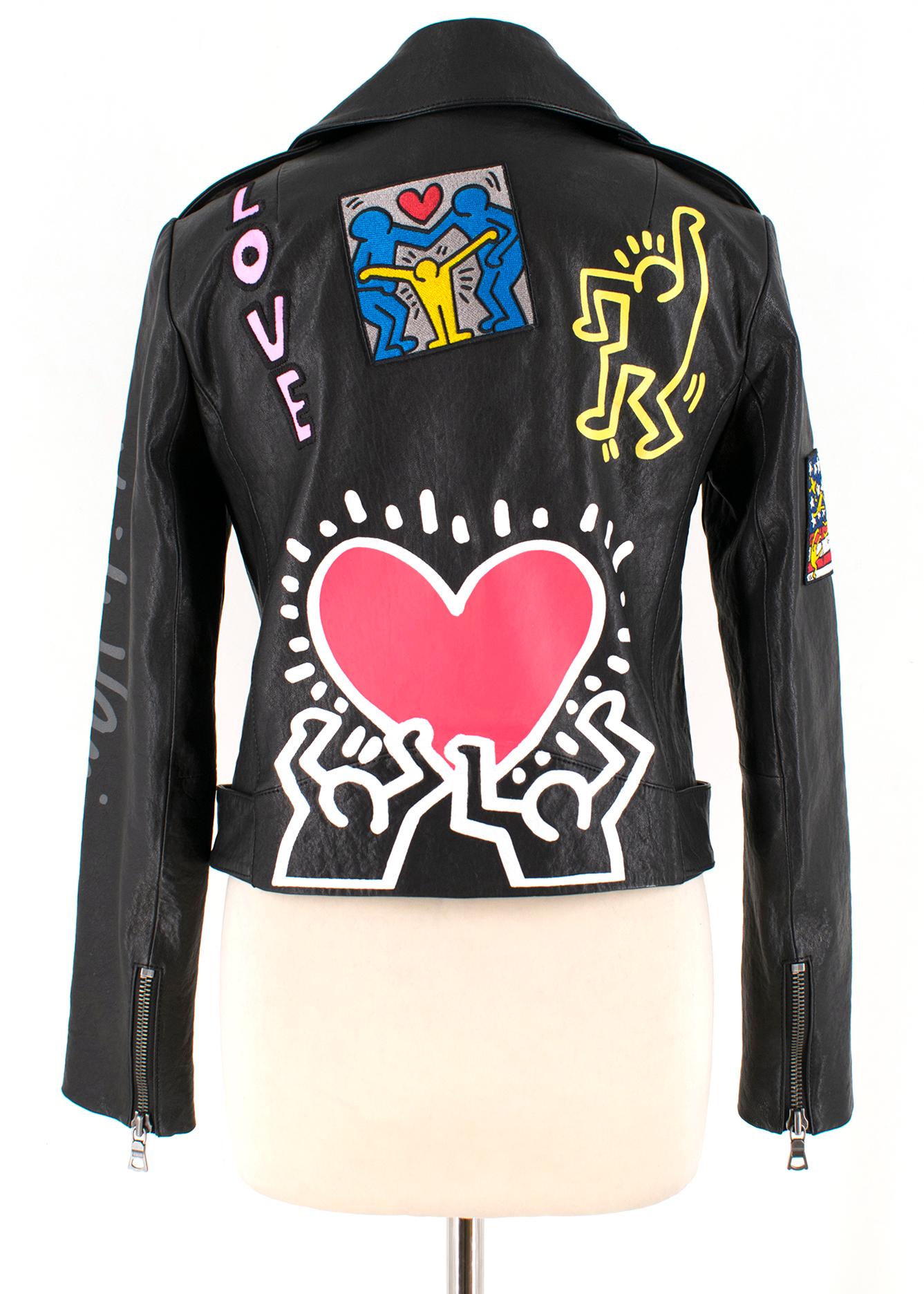 keith haring leather jacket