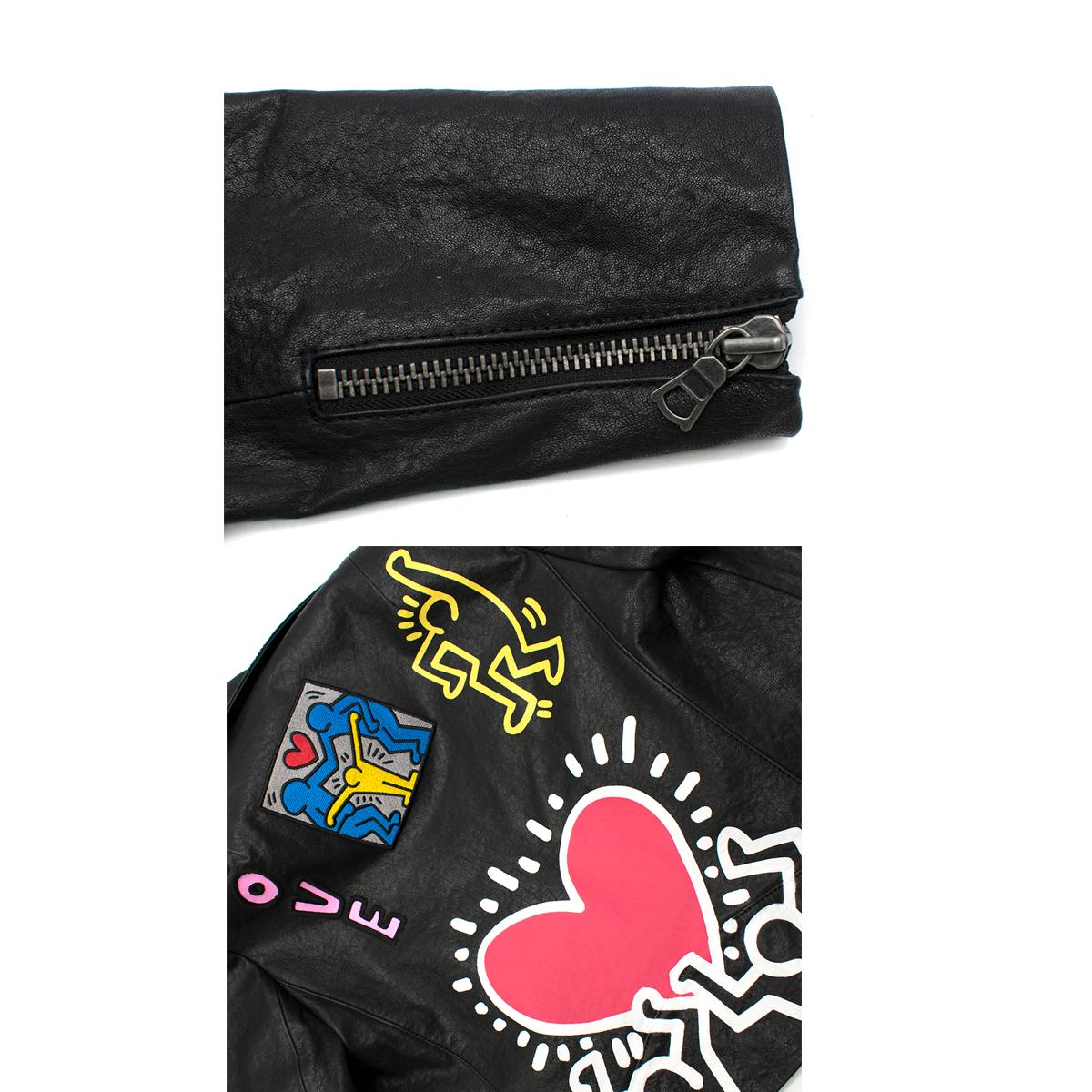 Women's Keith Haring x Alice + Olivia Cody leather jacket - Current Season XS / US 4