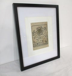Keith Harring Framed NYC Pop Shop Bag