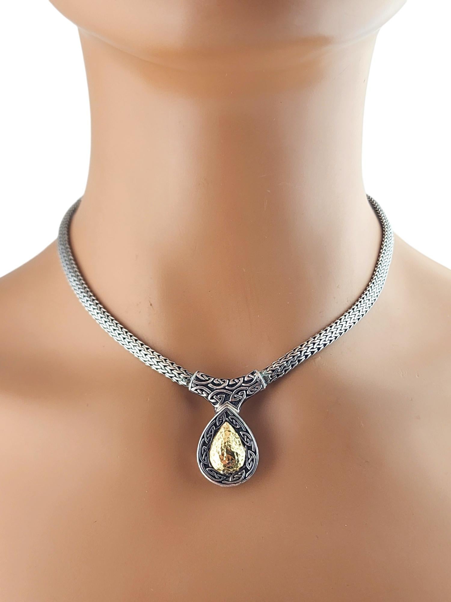 Keith Jack - Collana con nodo celtico in argento sterling e oro giallo 18 carati #18675 in vendita 6