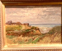 English Impressionist landscape, by a beach, seaside, Norfolk , England.