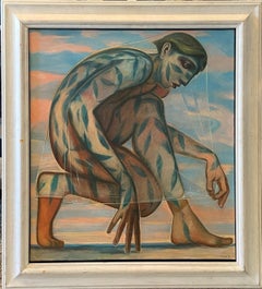 "Deception, " Keith McIntyre, Surrealist Figure, Scottish Artist