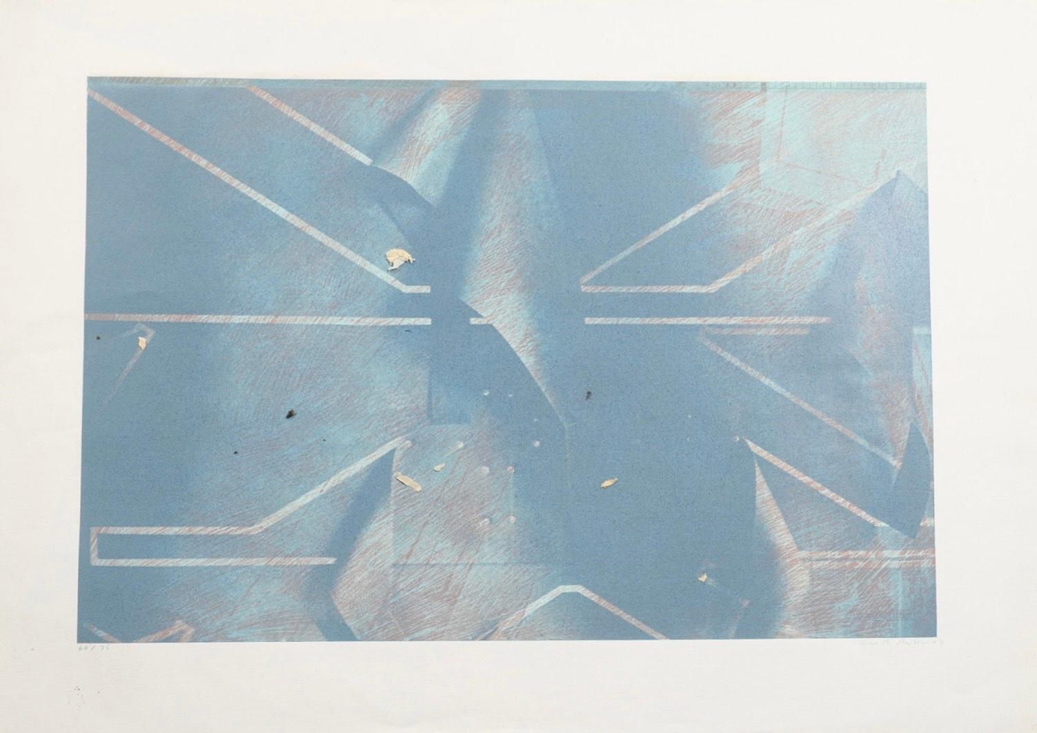 PR5NT A - Gray Abstract Print by Keith Milow