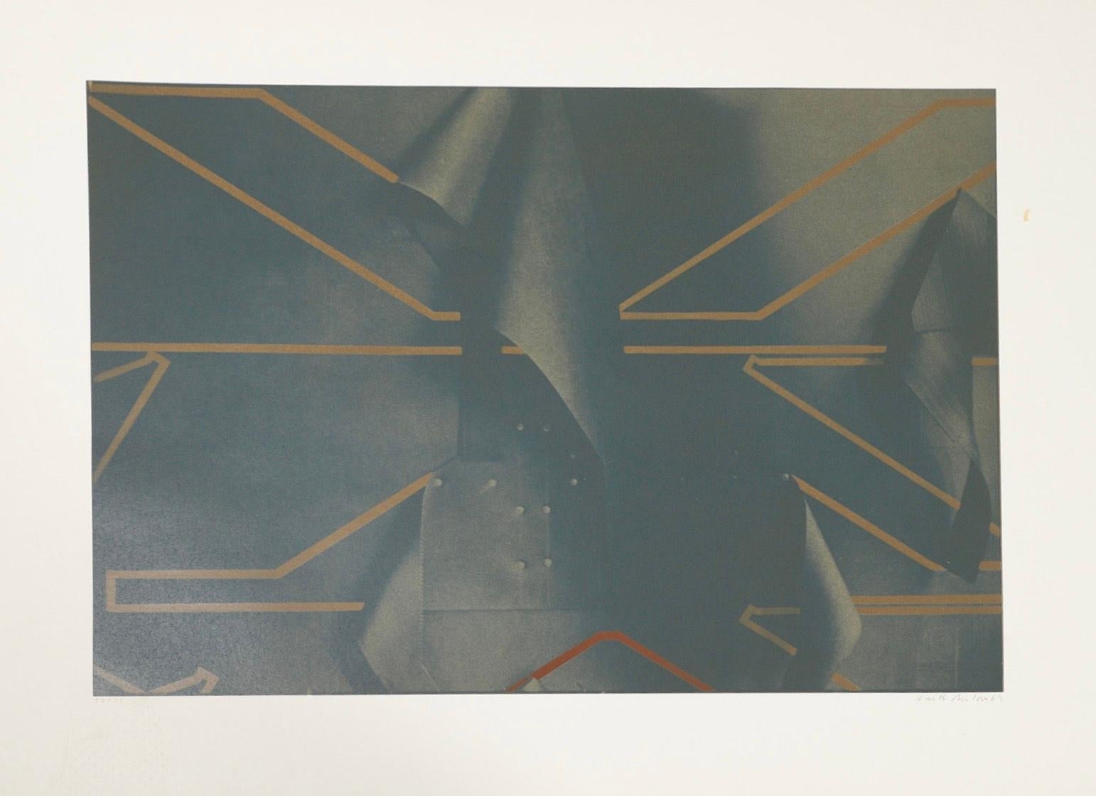 PR6NT A - Gray Abstract Print by Keith Milow