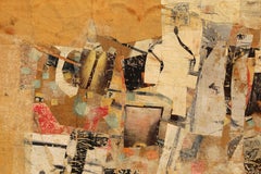 White Landscape, Abstract Expressionist Collage by Keith Morrow Martin 1959