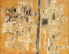 Paesaggio Whiting, collage espressionista astratto di Keith Martin 1959
