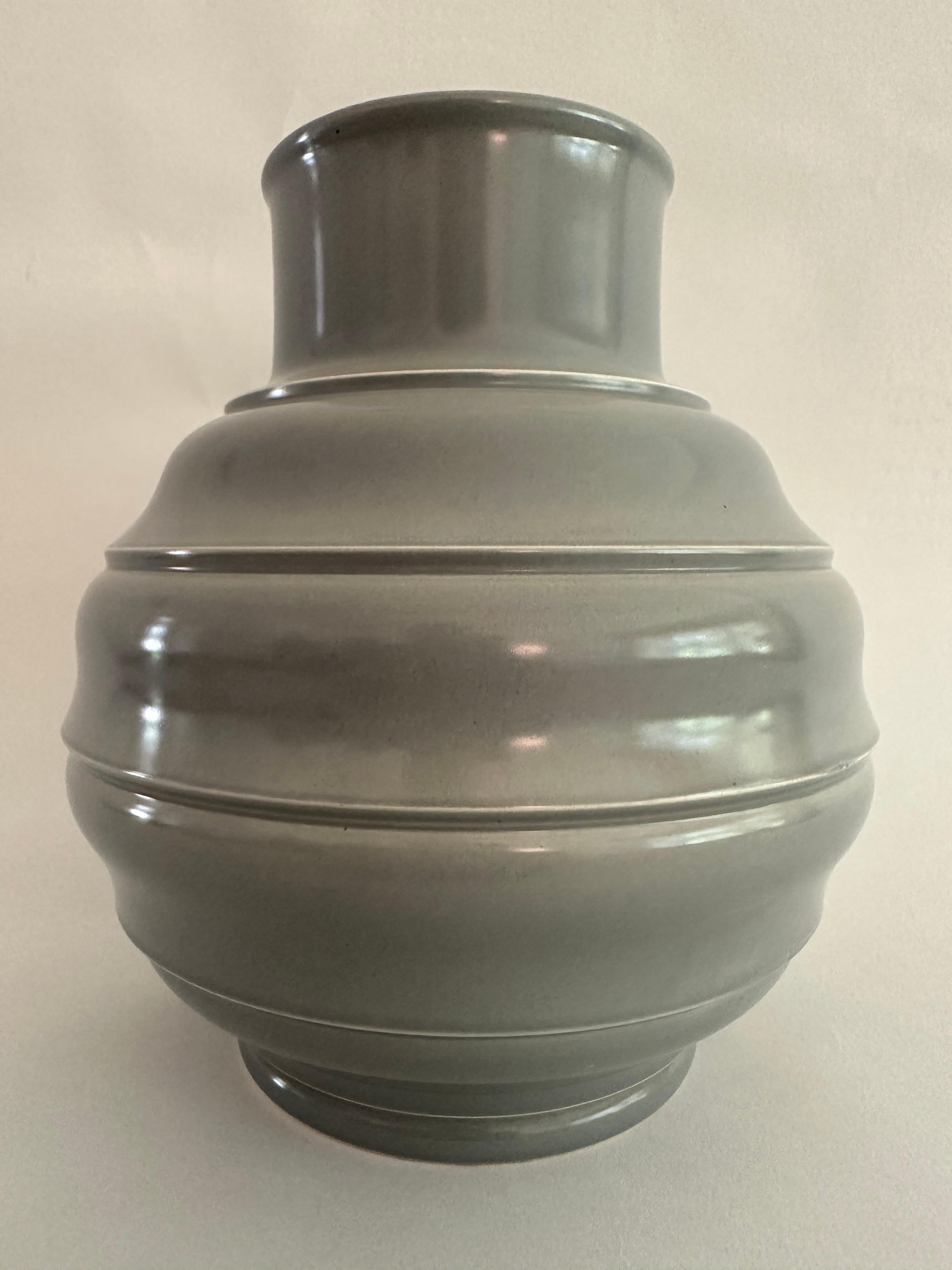 English Keith Murray Art Deco Vase for Wedgwood For Sale
