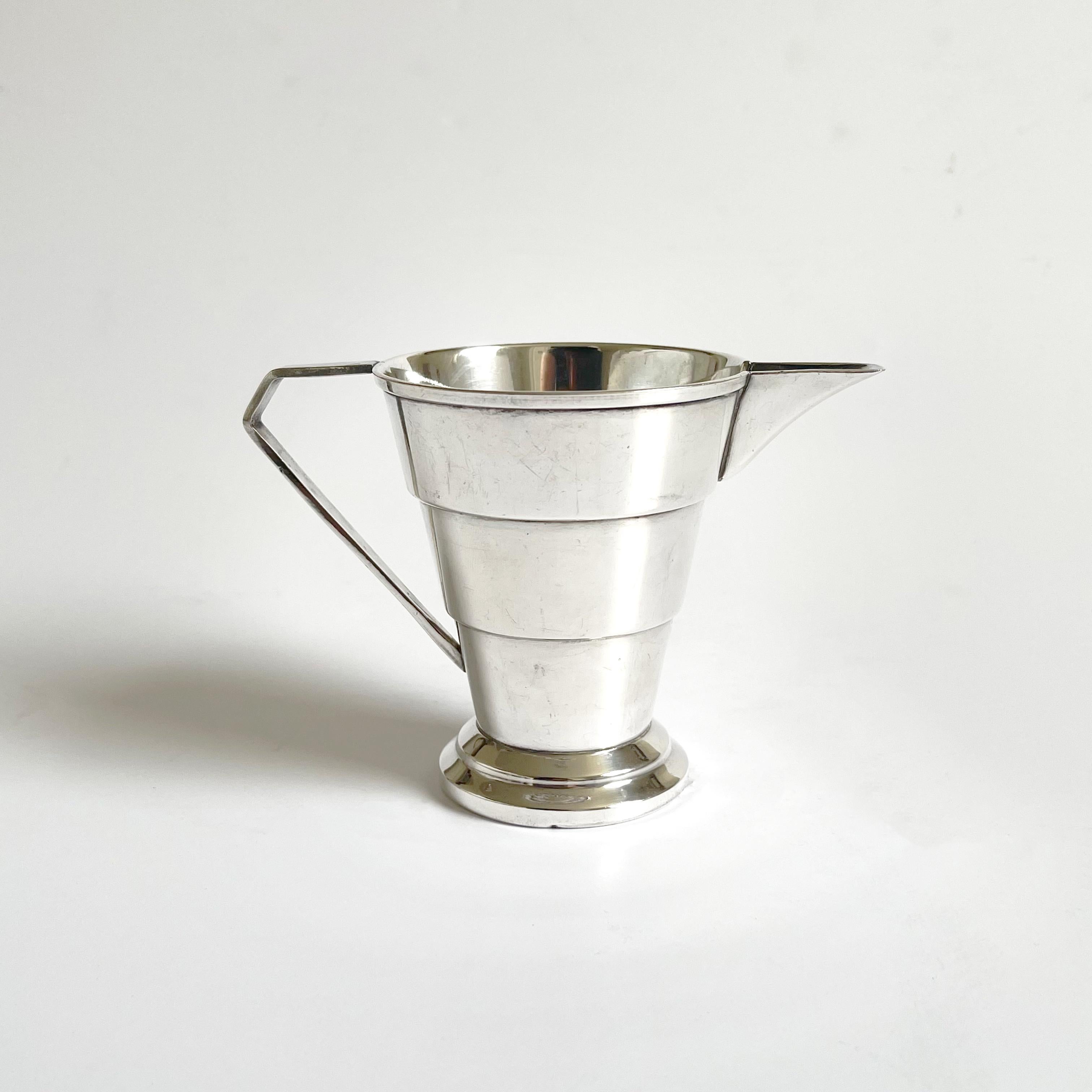 Silver Plate Keith Murray Coffee Tea  Set - 1930s For Sale