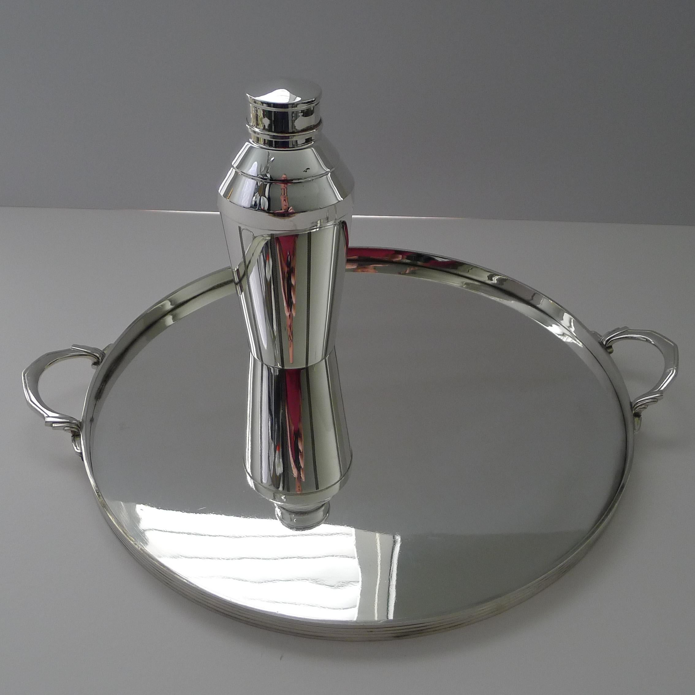 Keith Murray For Mappin & Webb - Art Deco Cocktail Tray 4
