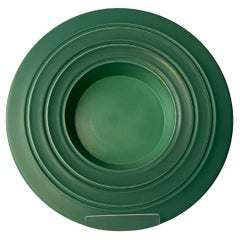 Keith Murray Tablett in Mattgrün, Design 3812 für Wedgwood