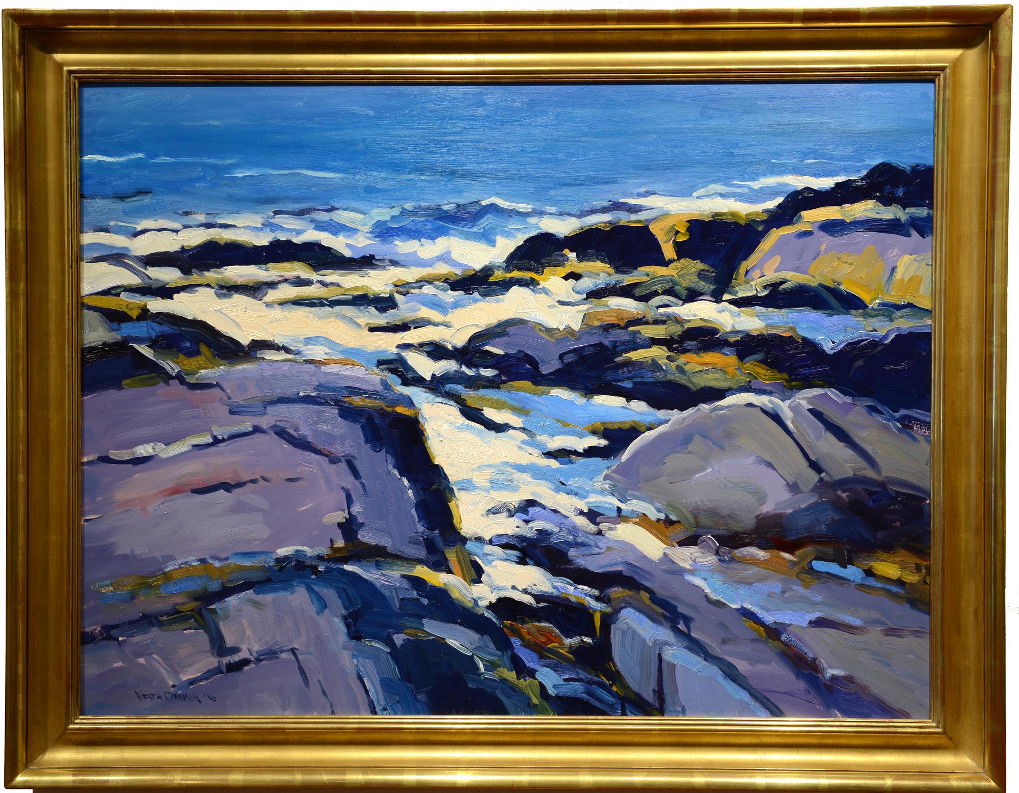 Lobster Cove, 8 a.m. - Painting by Keith Oehmig