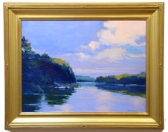 Long Cove, Harpswell, Maine, Landscape, Coastal, Boats, Impressionist, Oil