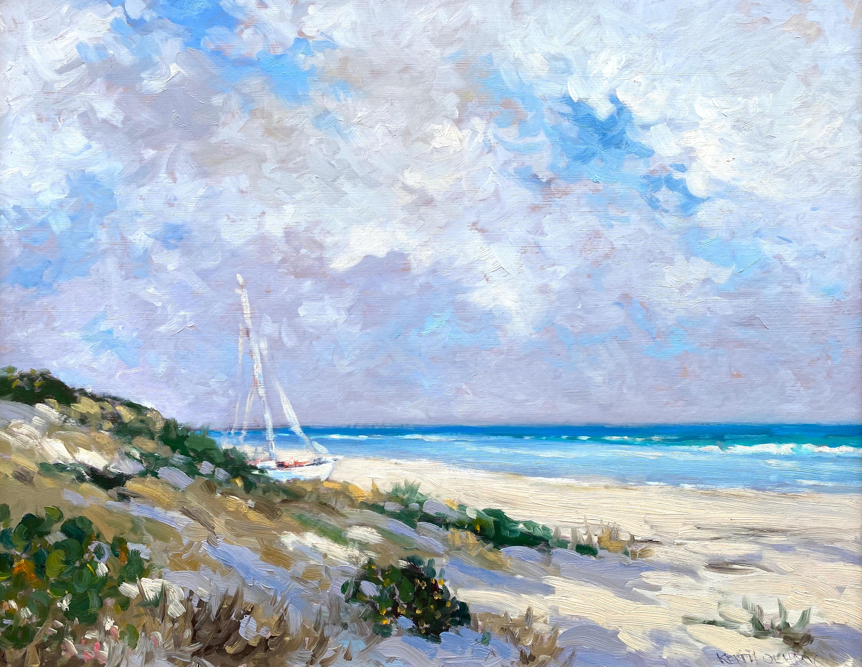 Keith Oehmig Landscape Painting - “Seaside Light”