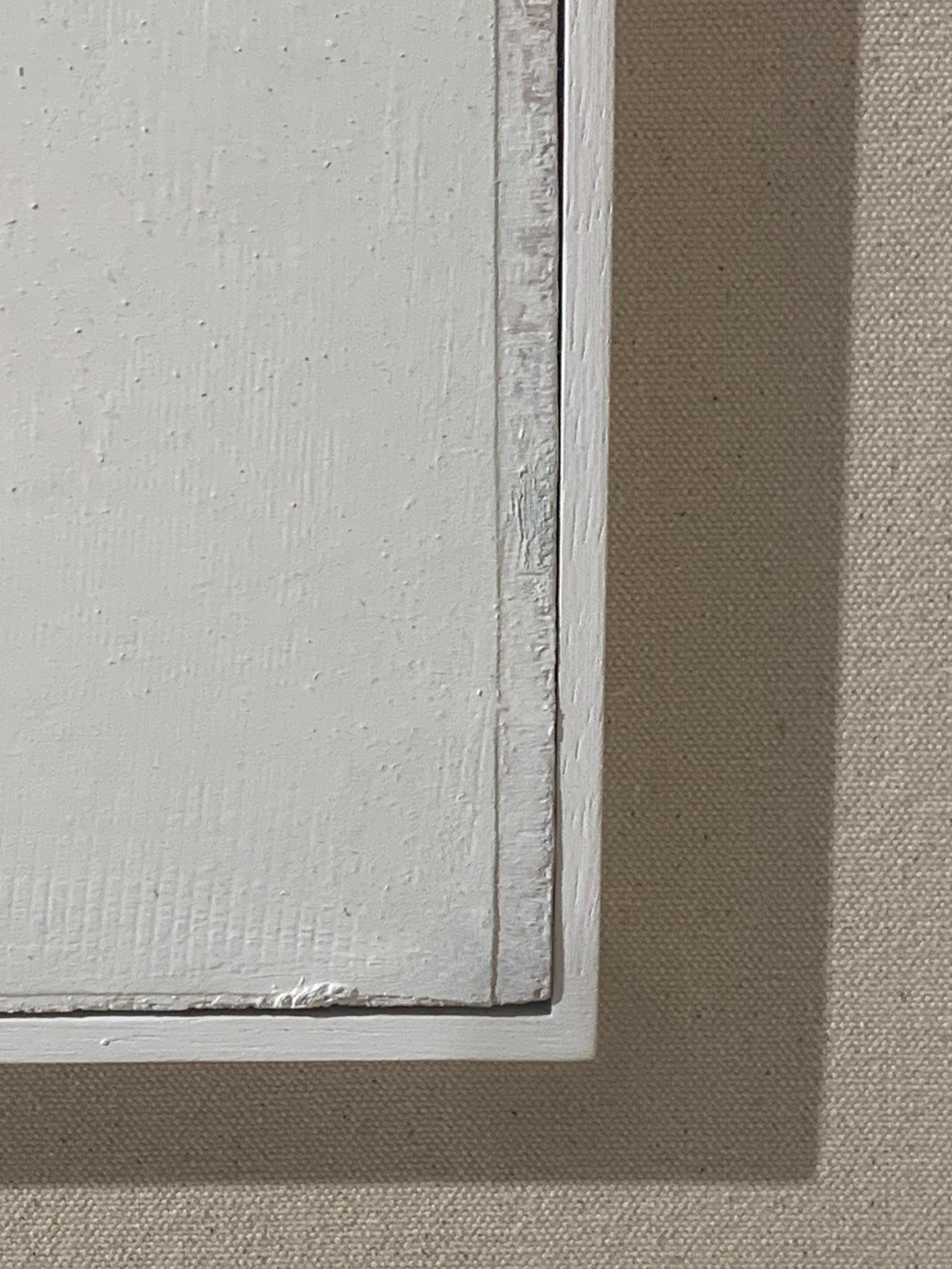 Dune Light, 2023 - Pittura ad olio orizzontale di paesaggio astratto, blu e bianco in vendita 8