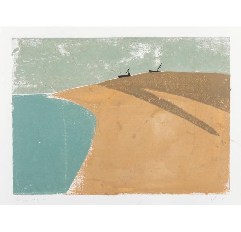 Dungeness II Painting by Keith Purser B. 1944

Additional information:
Medium: Woodcut
Dimensions: 42 x 59.5 cm
16 1/2 x 23 3/8 in
Signed and titled.

Keith Purser lives and works on the edge of the desert-like environment of Europe's largest