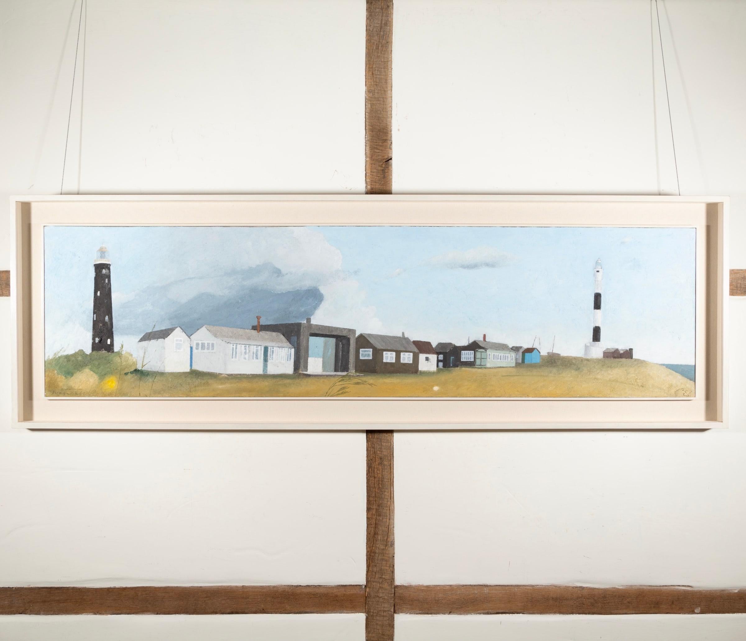 Dungeness, peinture à l'huile sur panneau de Keith Purser, 2020 en vente 1